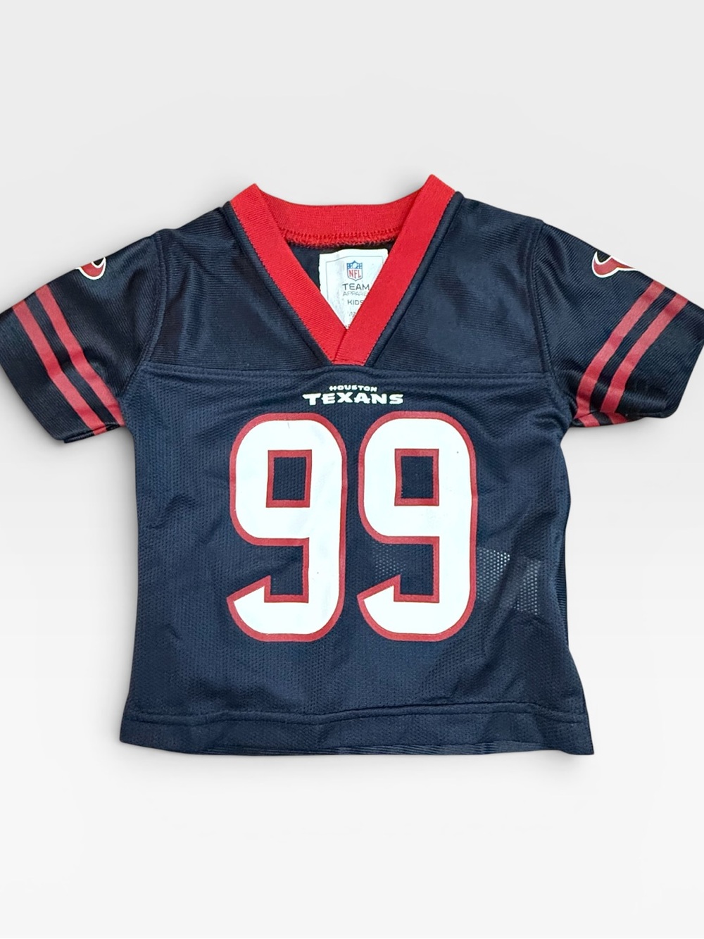 NFL Houston Texans Youth #99 Navy with Red Trim Jersey